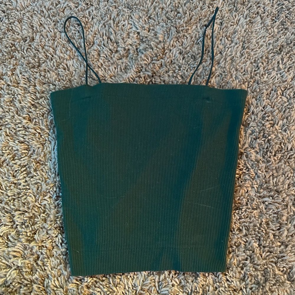 American Eagle dark green cami top